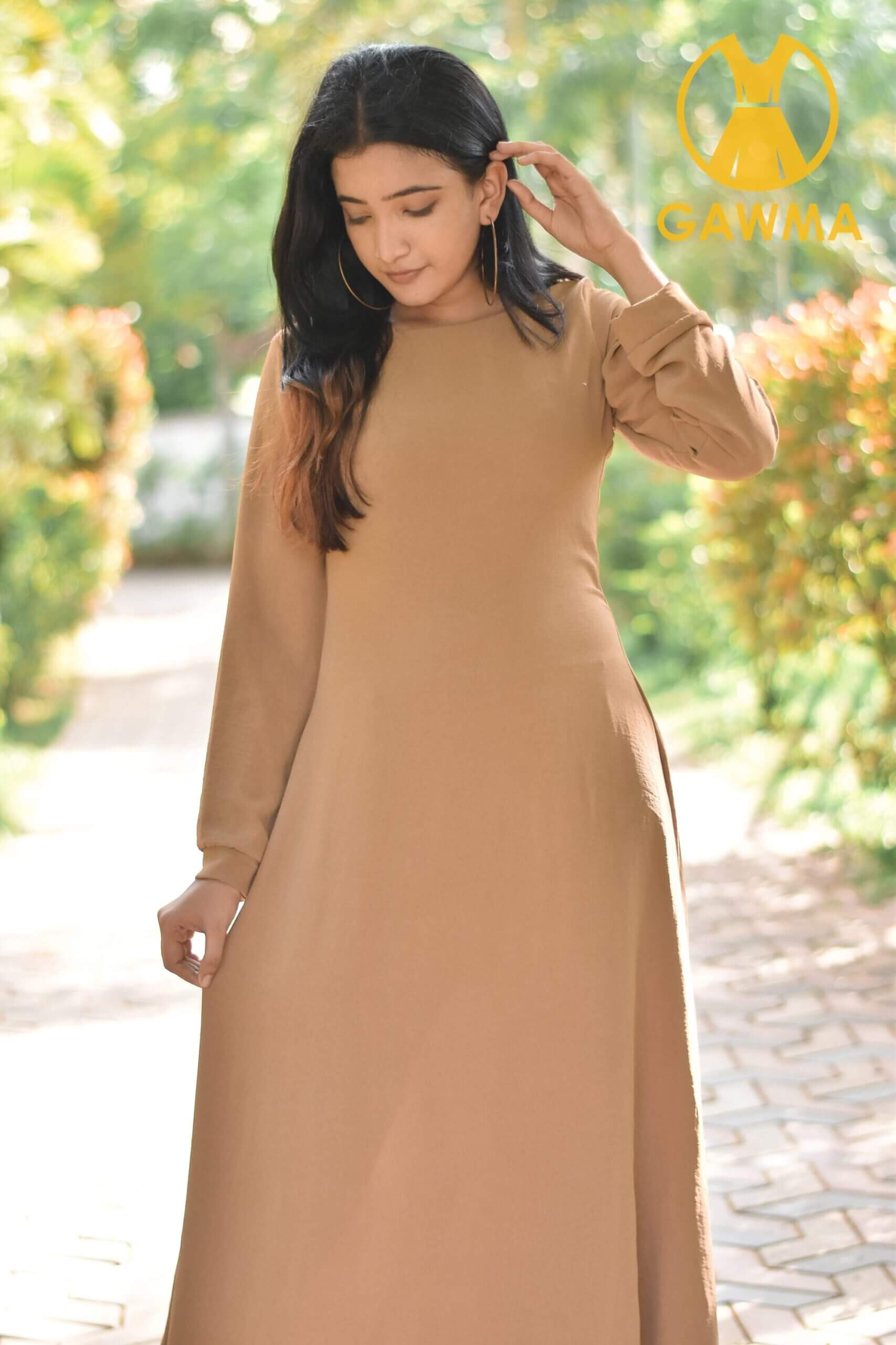 BELLA LONG SLEEVED MAXI DRESS GAWMA